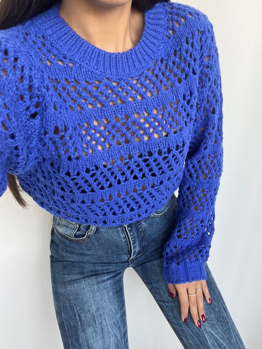 Vestiario Musthave33 | Pullover Forato Blu