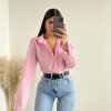 Vestiario Musthave33 | Camicia Bacchettata Rosa