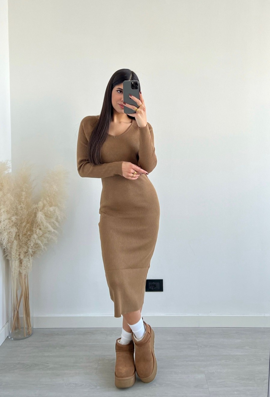 Vestiario Musthave33 | Abito Emily Camel