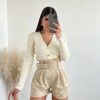 Vestiario Musthave33 | Shorts Bacchettato Beige