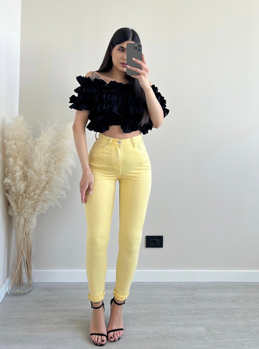 Vestiario Musthave33 | Jeans Skinny M6680-13 Giallo Pastello